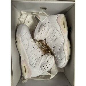 Jordan Air Jordan 6 Retro Gold Hoops Women’s High-Top Sneakers DH9696-100